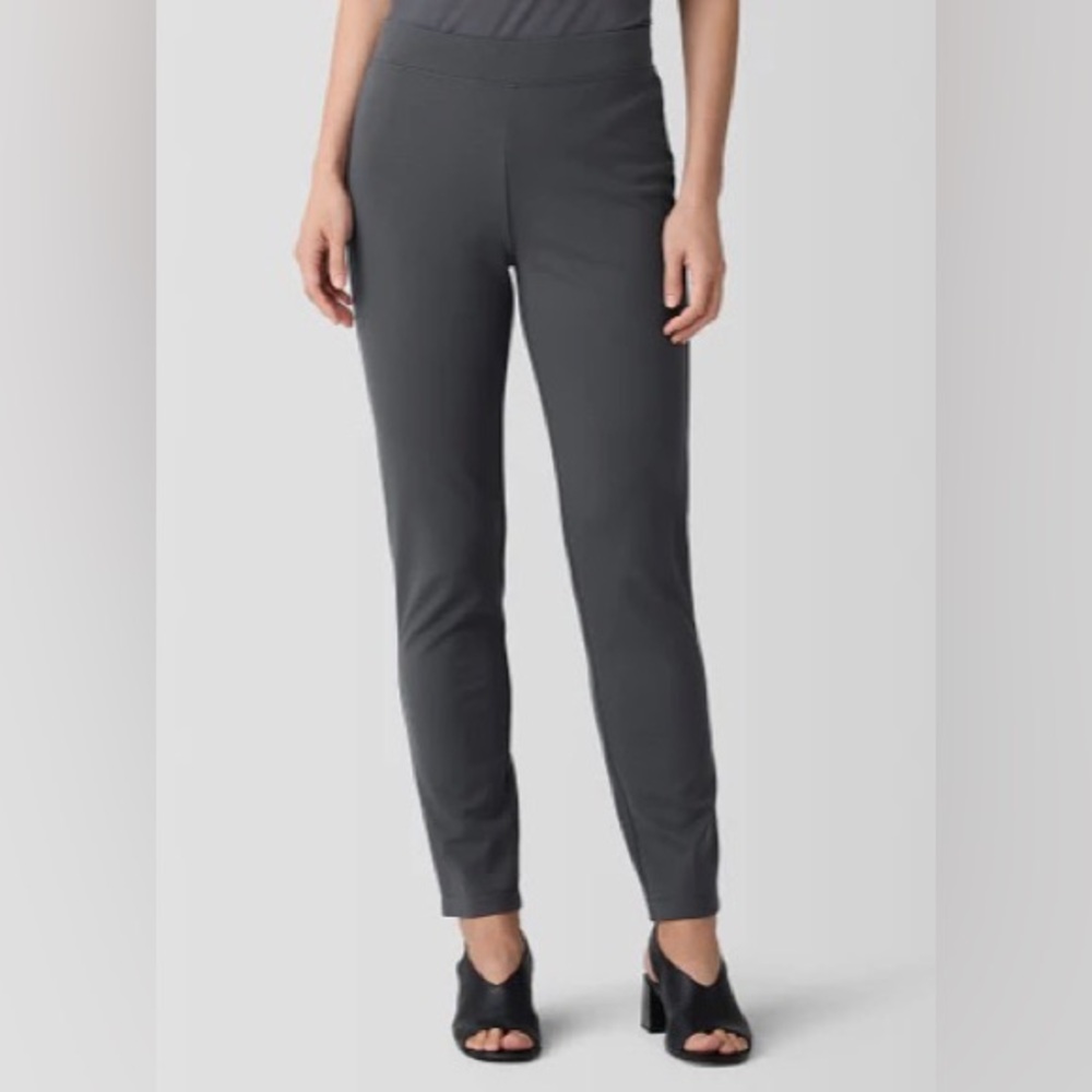 Eileen Fisher Charcoal Skinny Ponte Pants